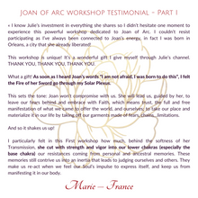 Load image into Gallery viewer, Joan of Arc workshop