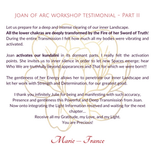 Load image into Gallery viewer, Joan of Arc workshop