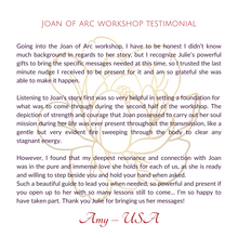 Load image into Gallery viewer, Joan of Arc workshop