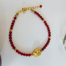 Load image into Gallery viewer, Carnelian × Golden Hematite × Golden Rose Bracelet
