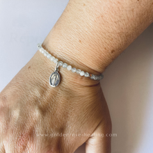 Load image into Gallery viewer, PREORDERS Mother Mary Aquamarine x Miraculous Medal Bracelet
