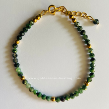 Charger l'image dans la galerie, Ruby Zoisite x Golden Hematite Bracelet
