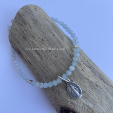Load image into Gallery viewer, PREORDERS Mother Mary Aquamarine x Miraculous Medal Bracelet
