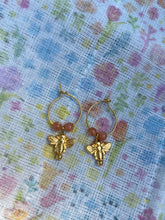 Load image into Gallery viewer, Golden Bee Sunstone earrings
