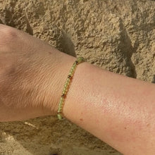 Load and play video in Gallery viewer, Peridot × Clear Quartz × Golden Hematite Bracelet
