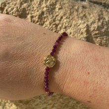 Load and play video in Gallery viewer, Pink Tourmaline × Golden Hematite × Clear Quartz × Golden Rose Bracelet
