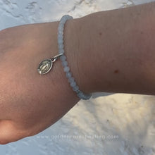 Load and play video in Gallery viewer, PREORDERS Mother Mary Aquamarine x Miraculous Medal Bracelet
