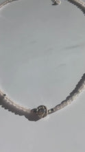 Load and play video in Gallery viewer, Rose Quartz × Silver Hematite × Silver Rose Necklace
